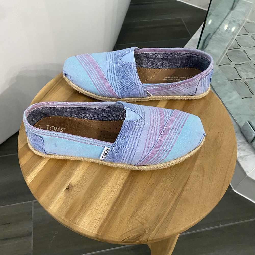 Toms Pink & Blue Stripe